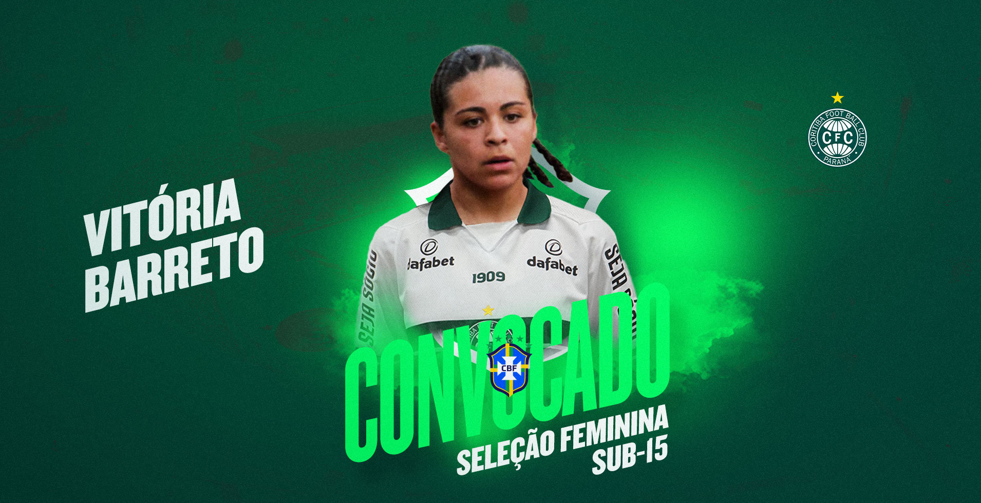 Vitria Barreto  convocada para a Seleo Brasileira Sub-15