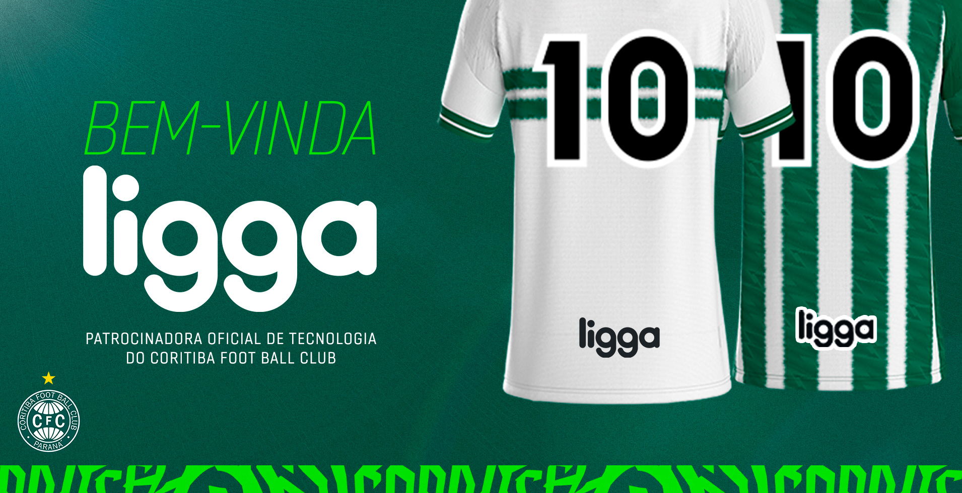 Coritiba oficializa contrato de patrocnio com a Ligga 