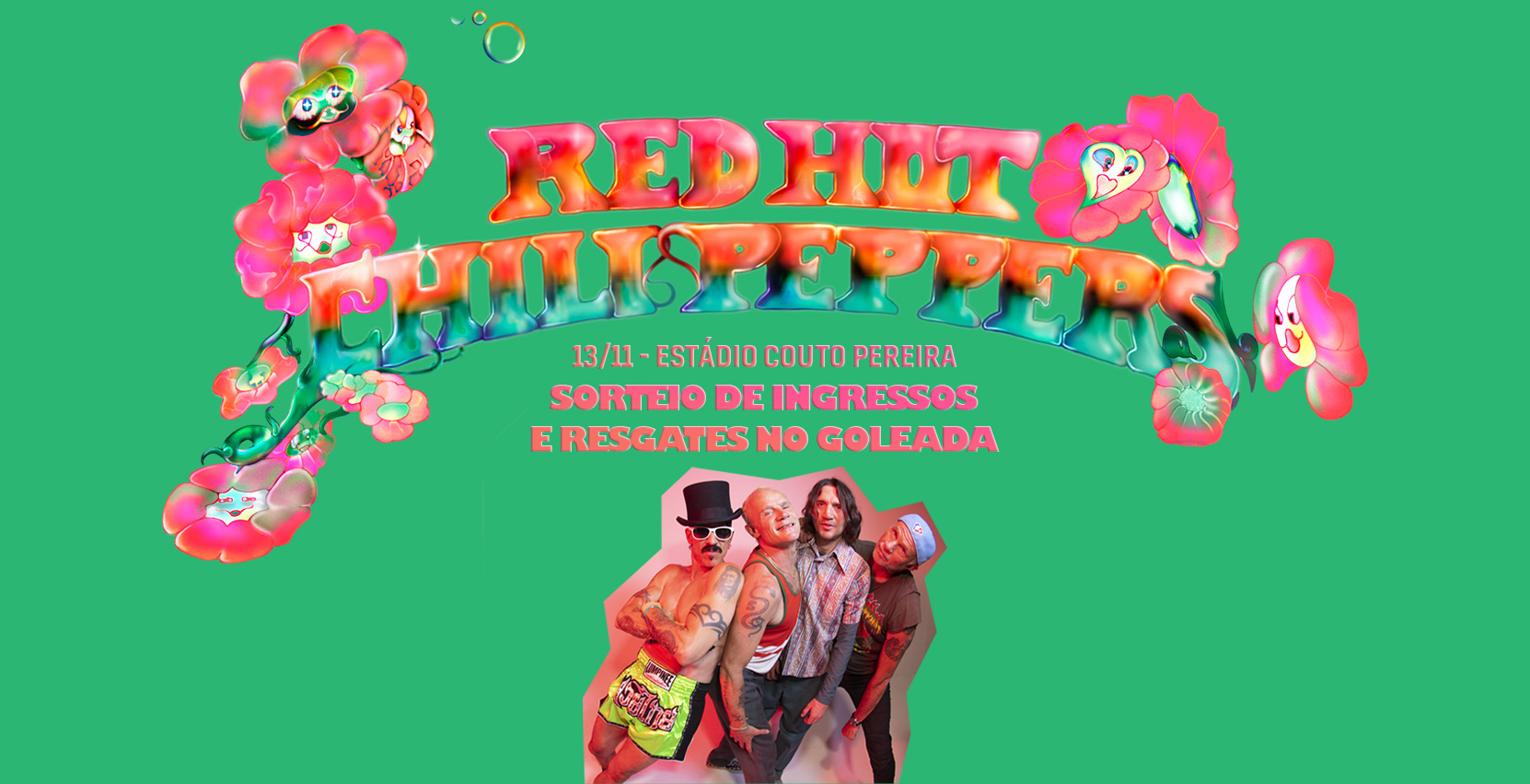 Ingressos para o show do Red Hot Chili Peppers