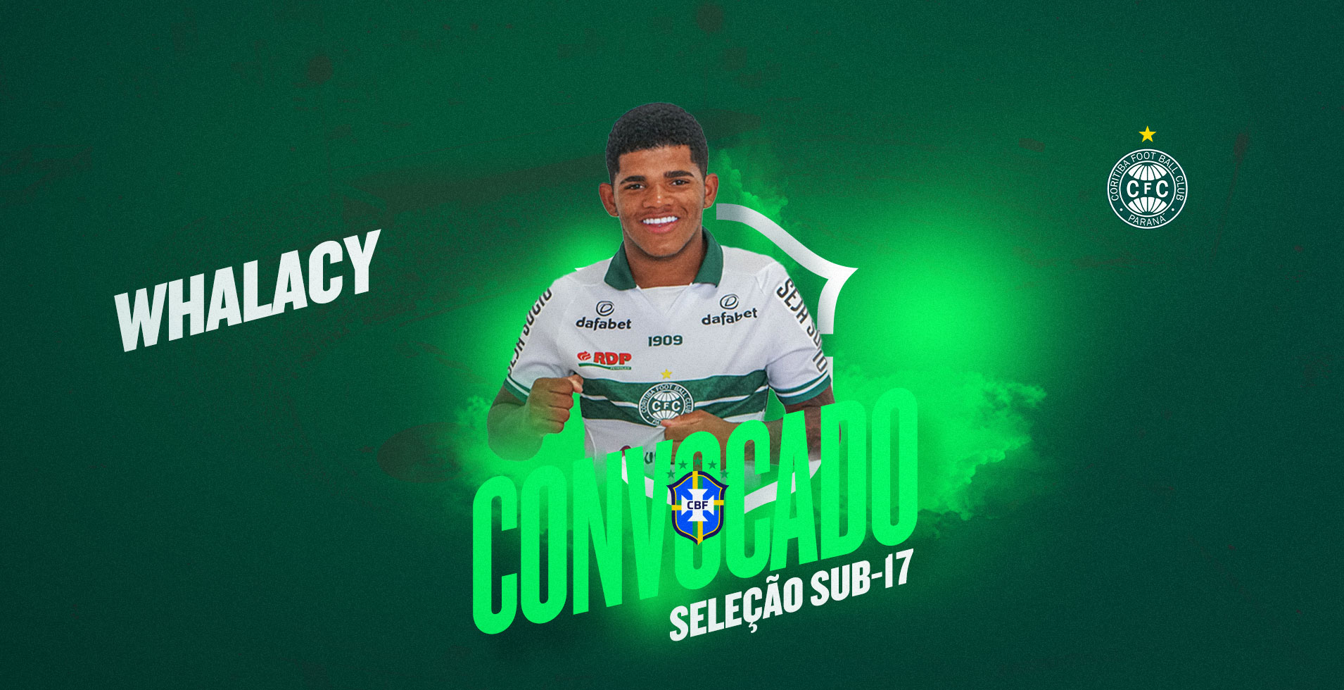 Whalacy  convocado para a Seleo Brasileira sub-17