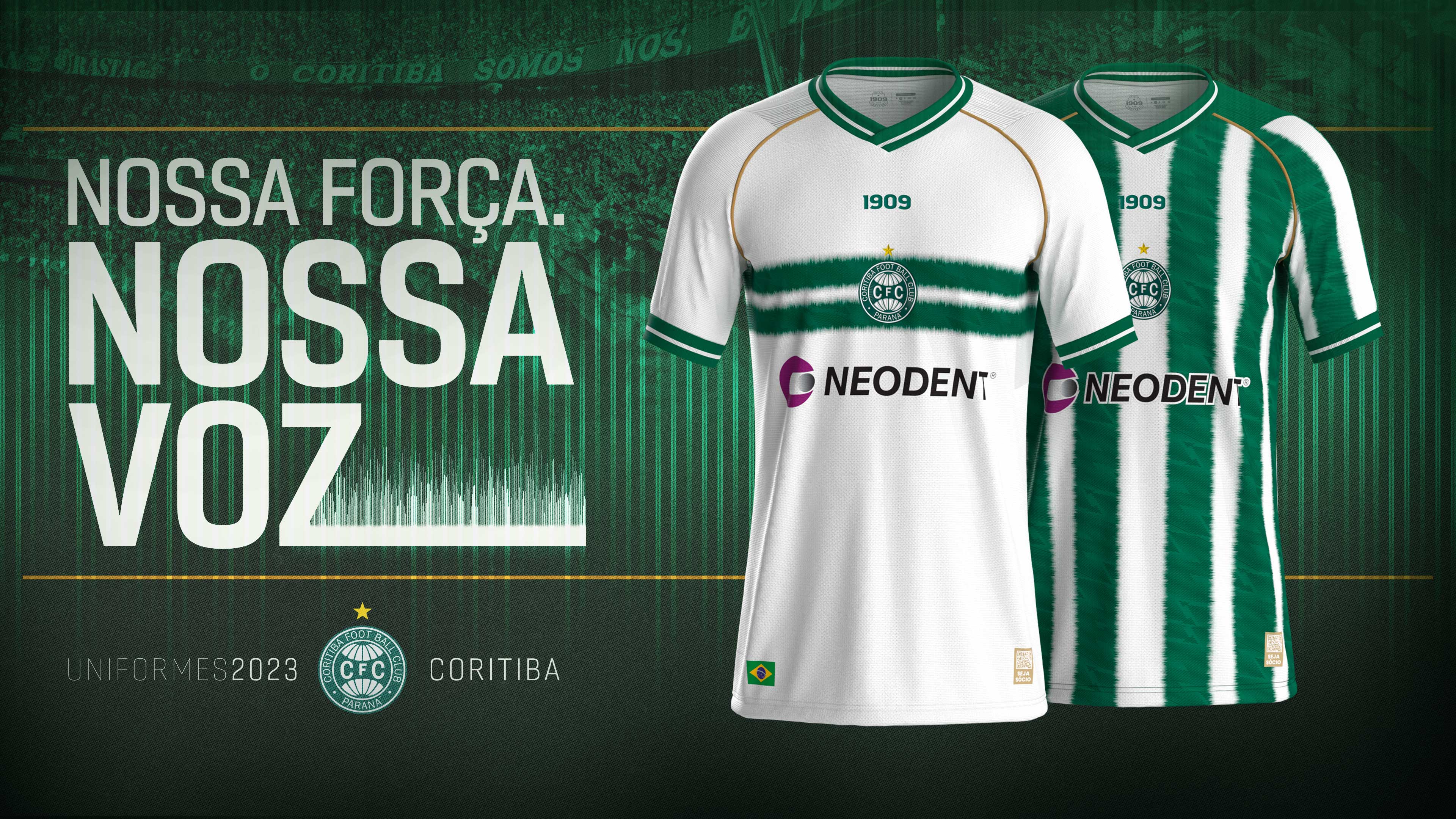 Novo uniforme do Coritiba faz aluso ao som e  fora da torcida coxa-branca