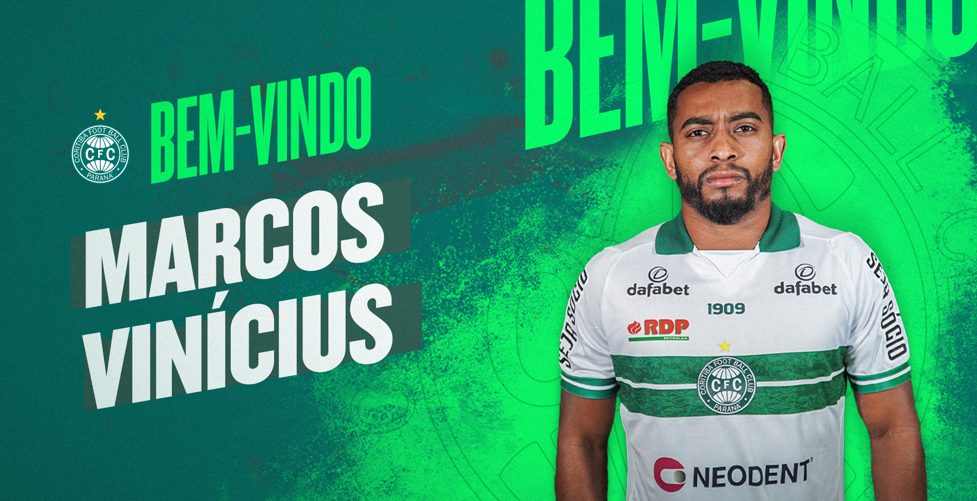 Marcos Vincius chega para vestir a camisa alviverde