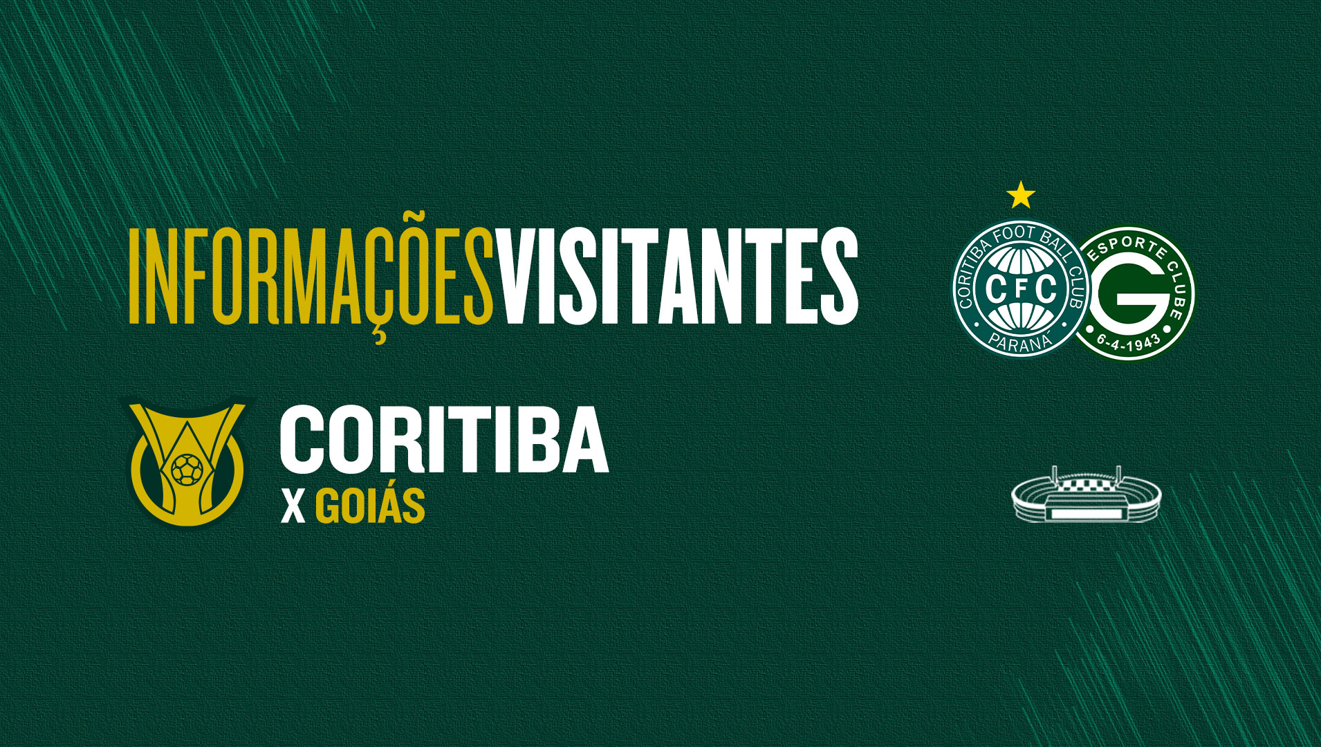 Ingressos visitante para Coritiba x Gois