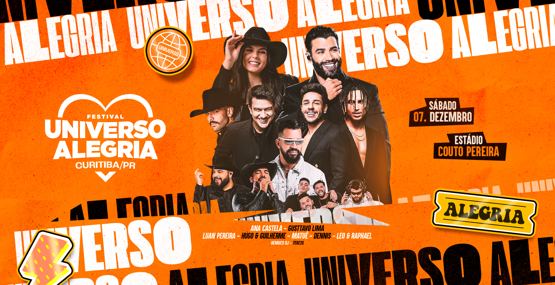 Couto Pereira ser palco do Universo Alegria 2024