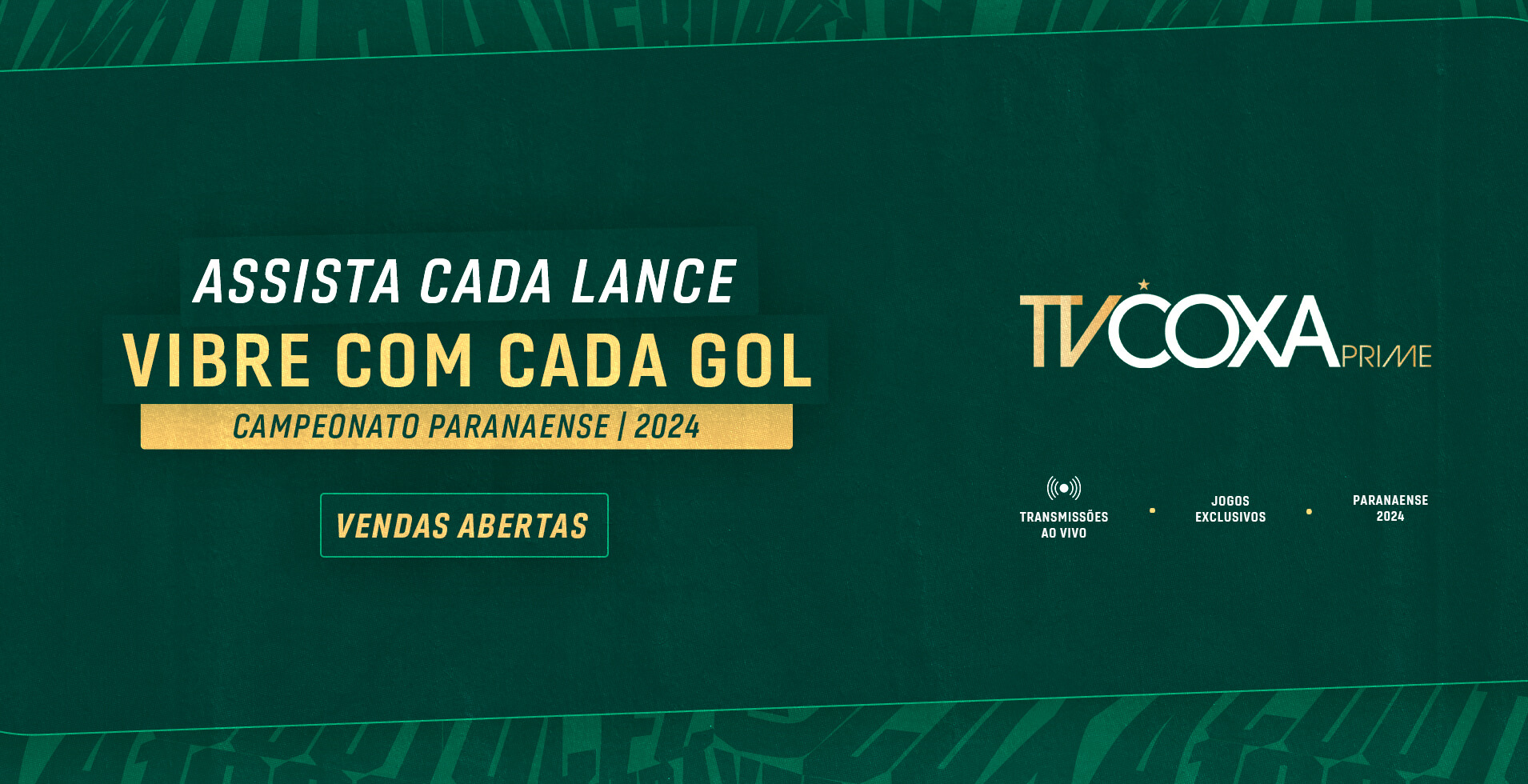 Jogos do Coritiba no Paranaense 2024 tero transmisso exclusiva e comeam a ser comercializados pela TV Coxa Prime