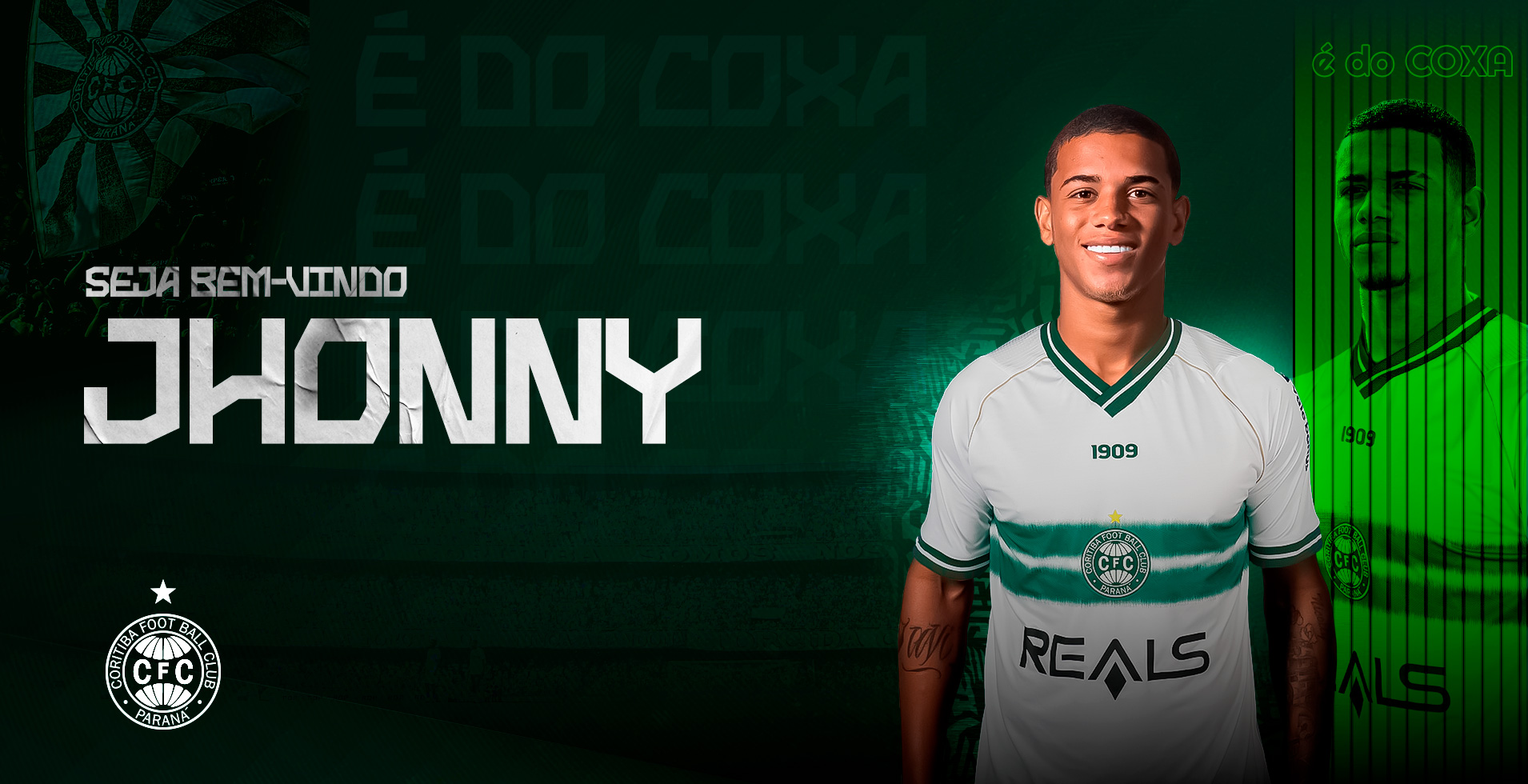 Jhonny  o novo jogador do Coritiba