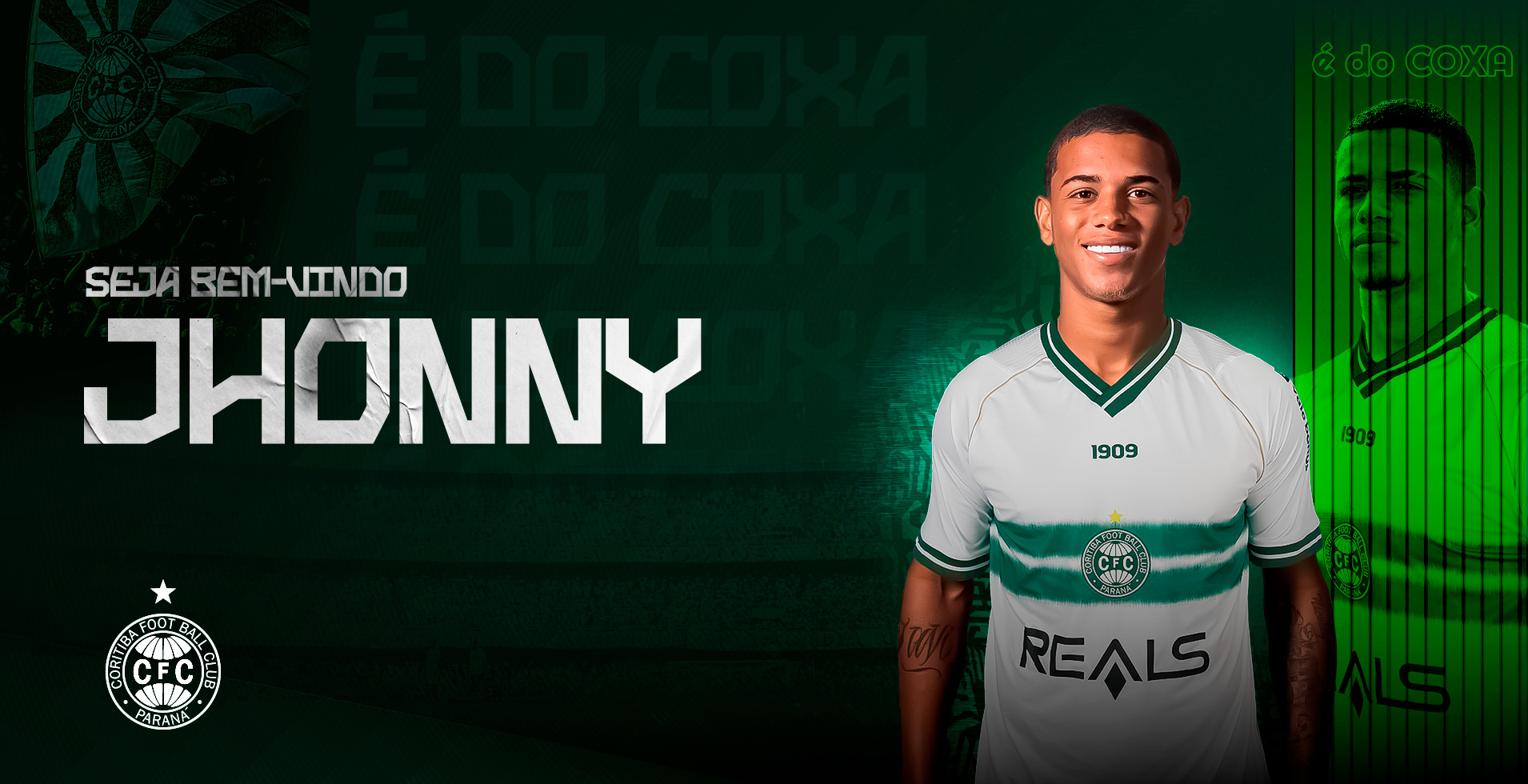 Jhonny  o novo jogador do Coritiba