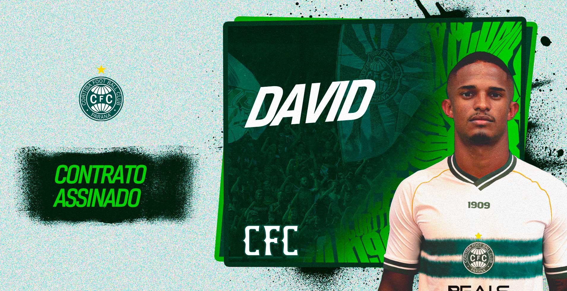 Verdo assina com o atacante David