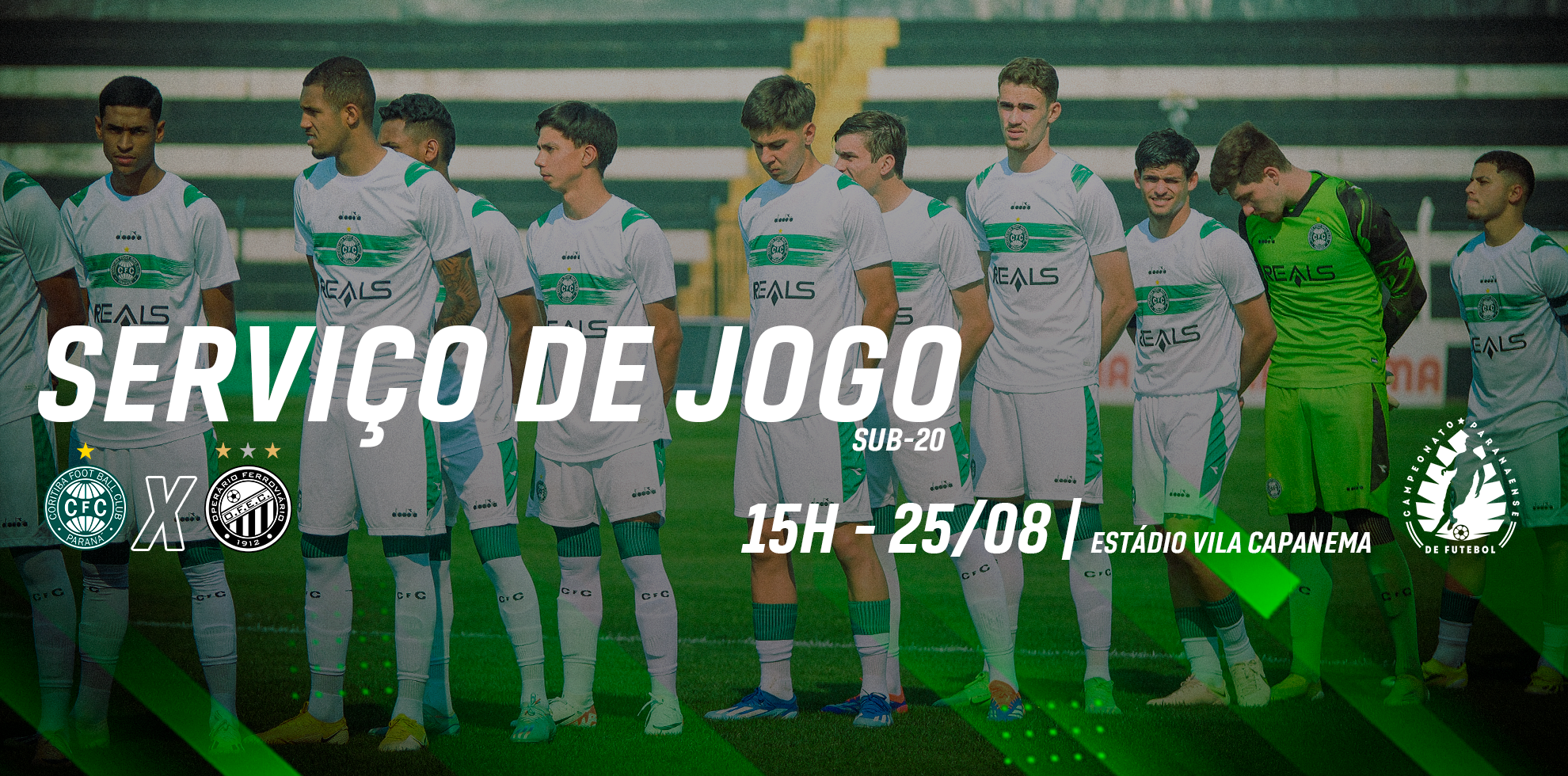 Informaes importantes para Coritiba x Operrio Sub-20