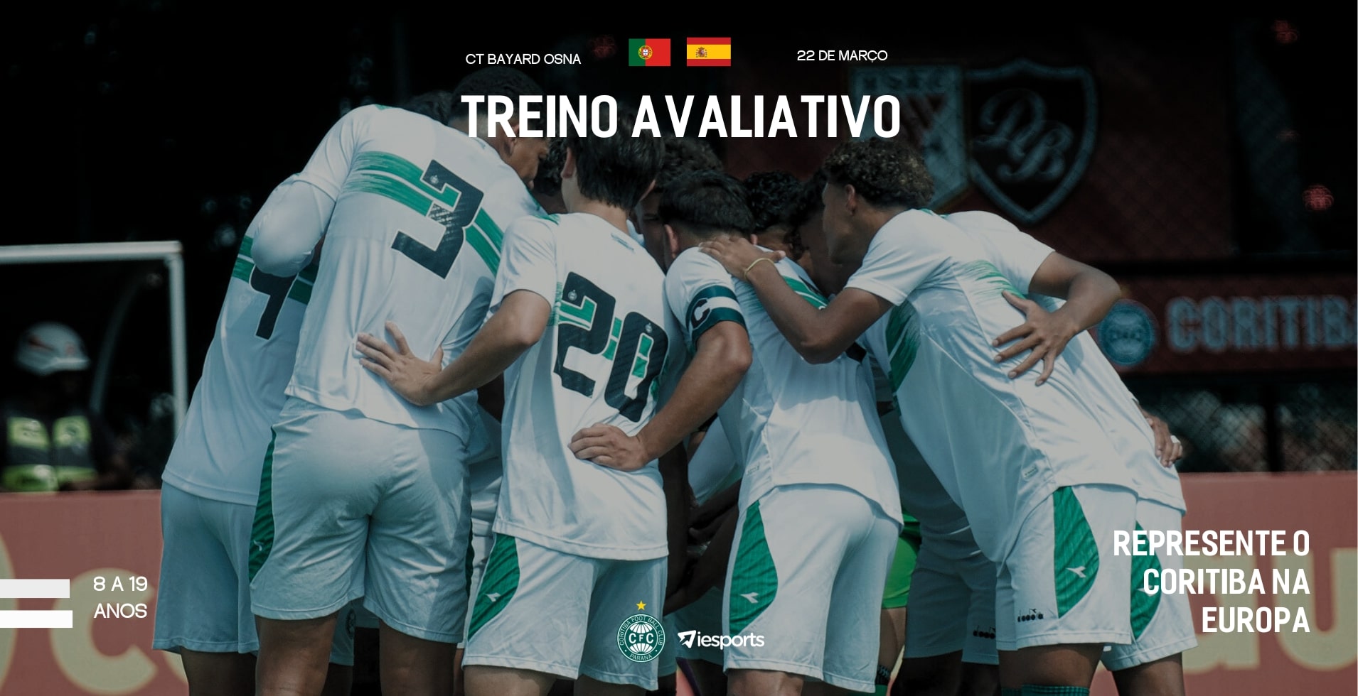Coritiba lana programa de viagens internacionais para jovens atletas