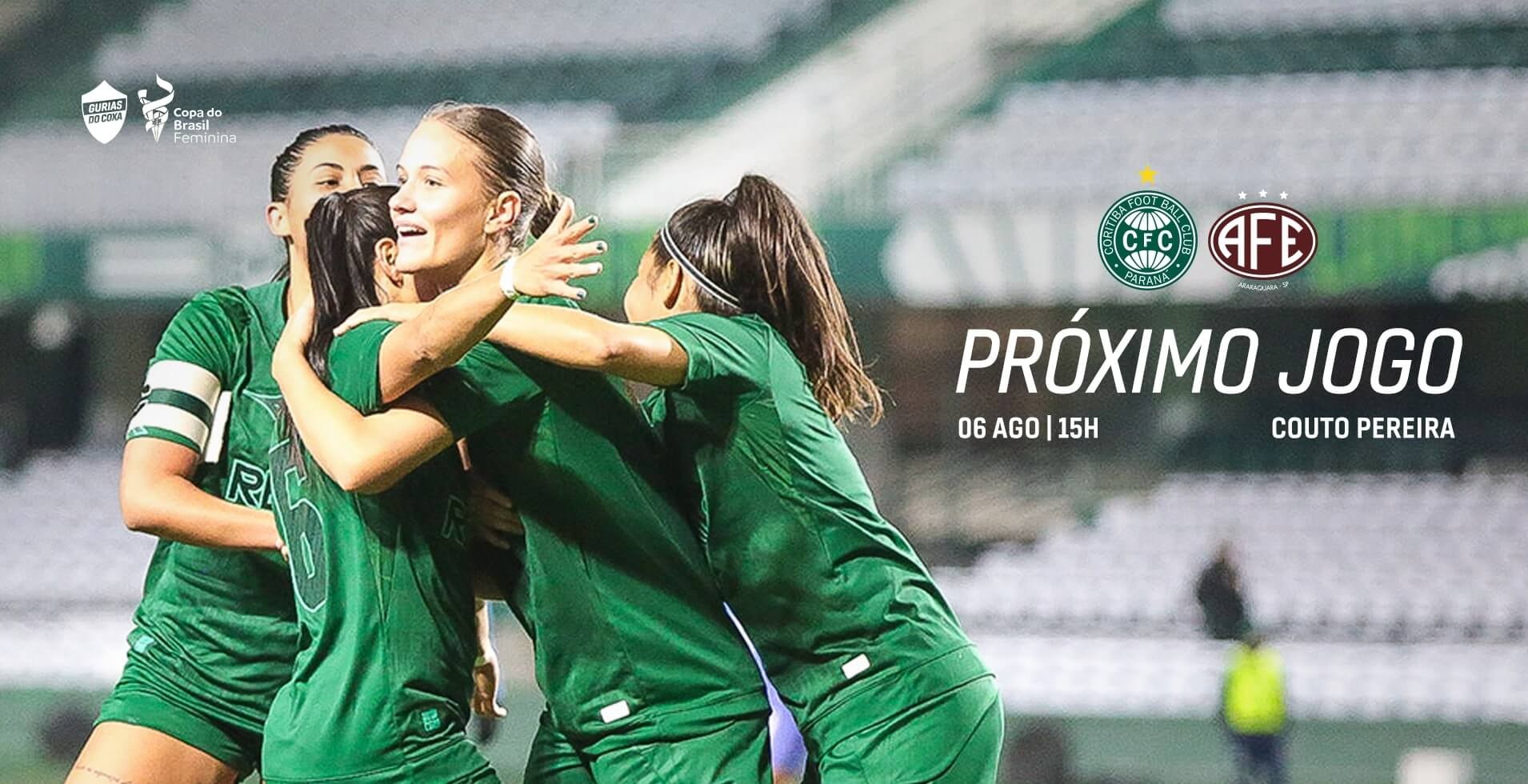 Coritiba enfrenta a Ferroviria na terceira fase da Copa do Brasil Feminina