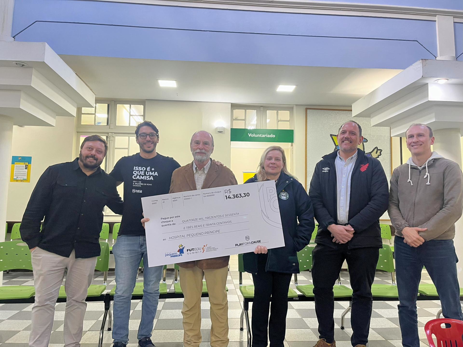 Coritiba se une  Play For a Cause em campanha beneficente pelo Pequeno Prncipe