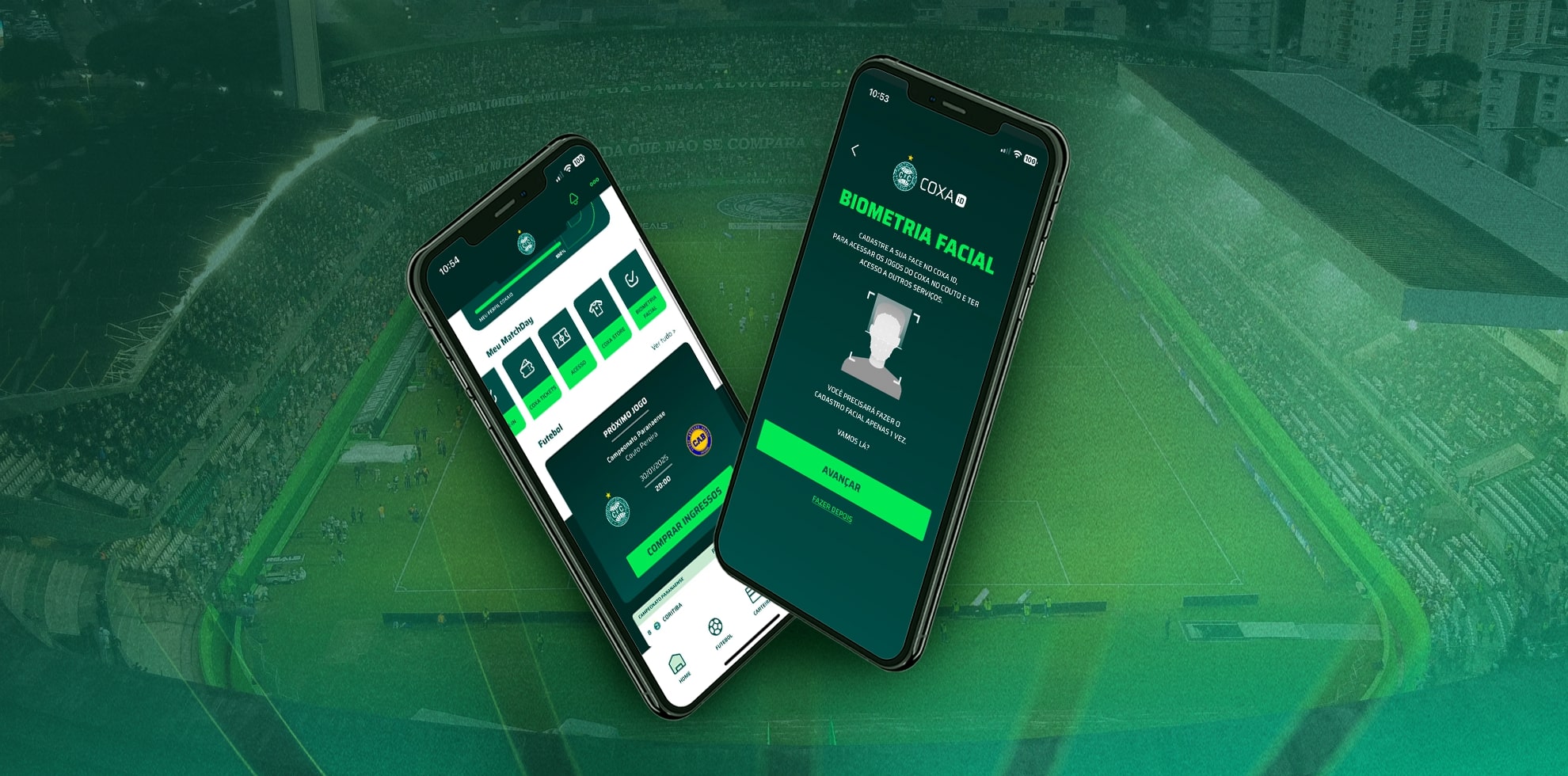 Coritiba inicia implantao da biometria facial no Estdio Couto Pereira