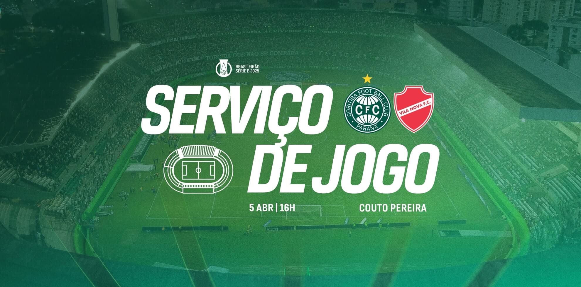 Informaes importantes para Coritiba x Vila Nova