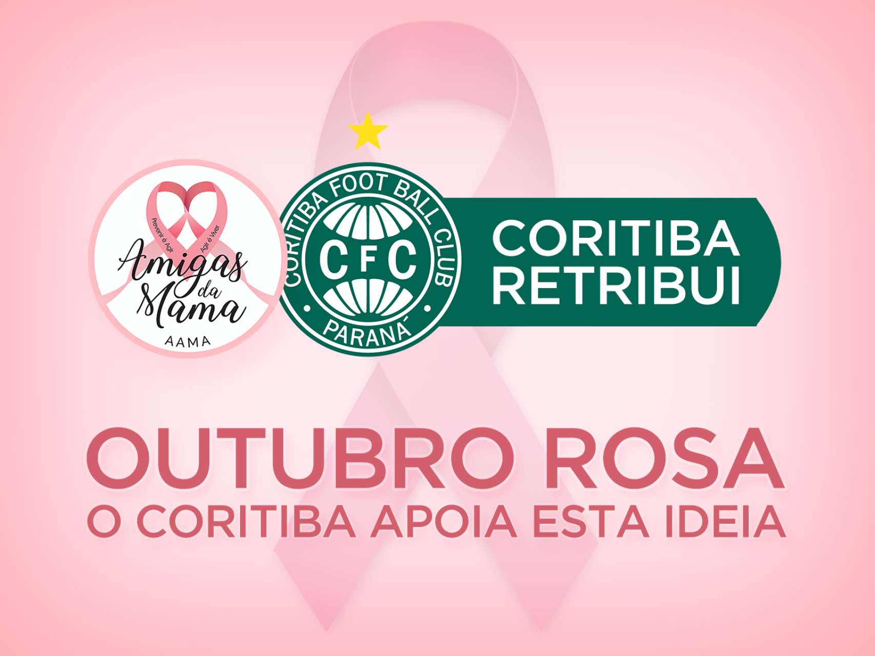 Coritiba apoia o Outubro Rosa