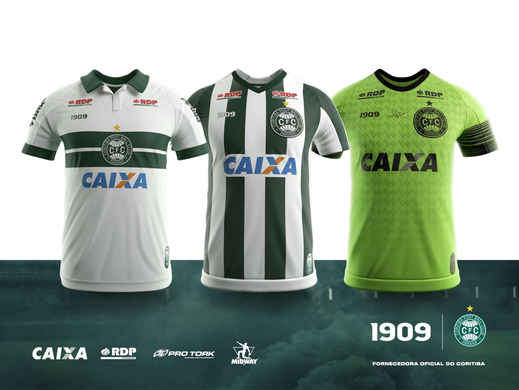 Novas camisas do Coritiba