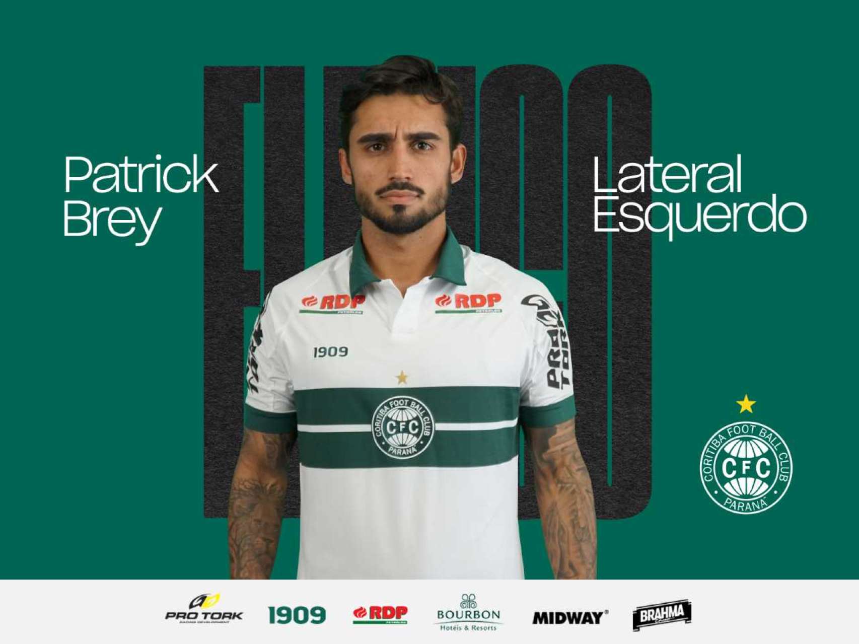 Coritiba apresenta Patrick Brey  