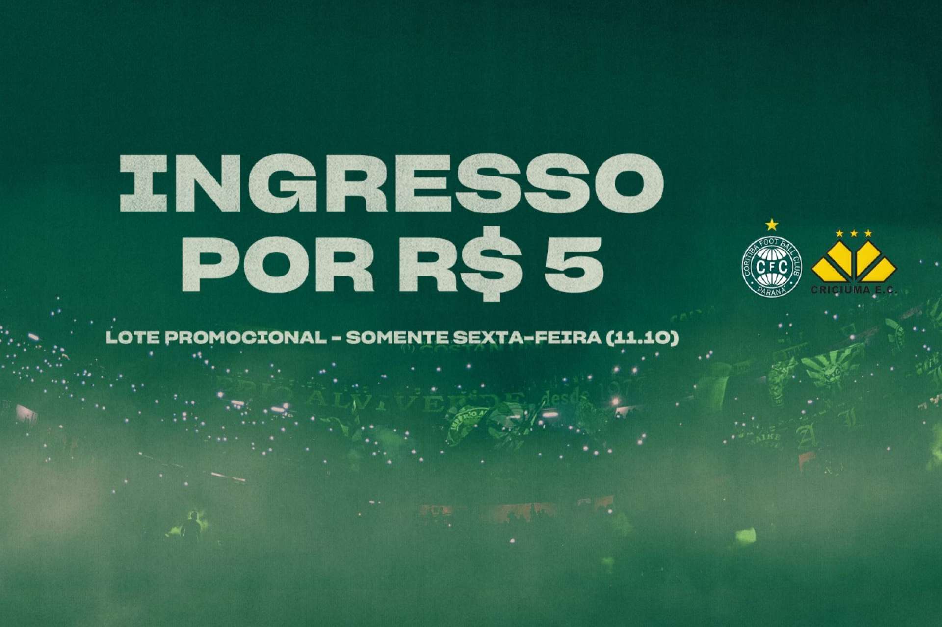 Um ingresso por R$5
