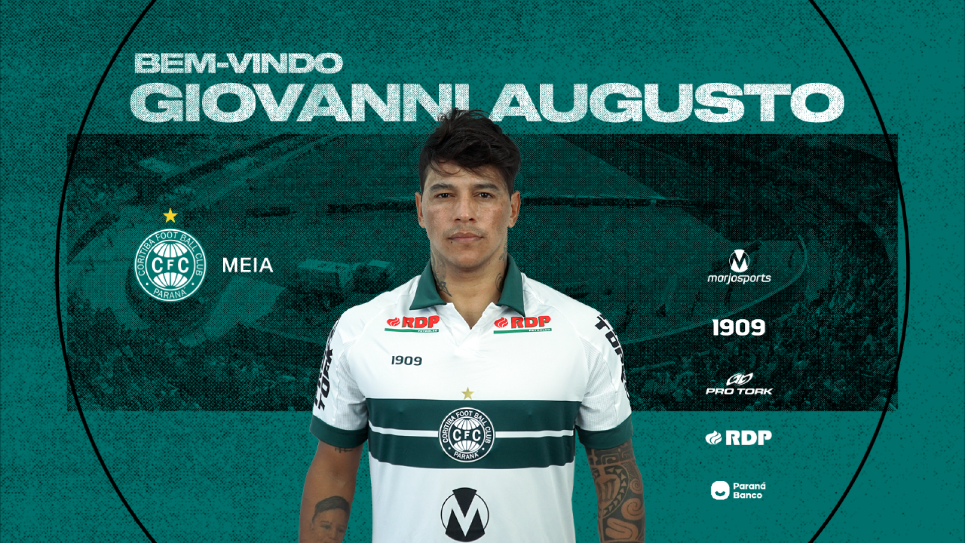 Giovanni Augusto refora o Coritiba