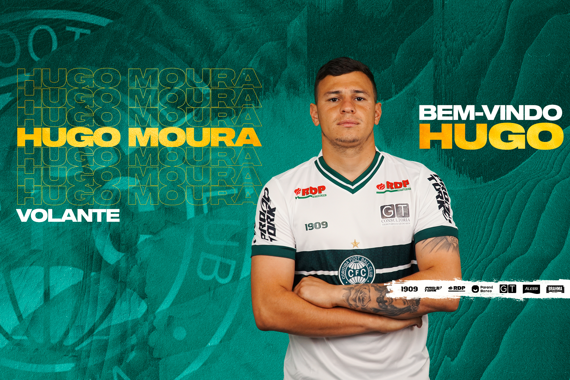 Hugo Moura chega ao Coxa