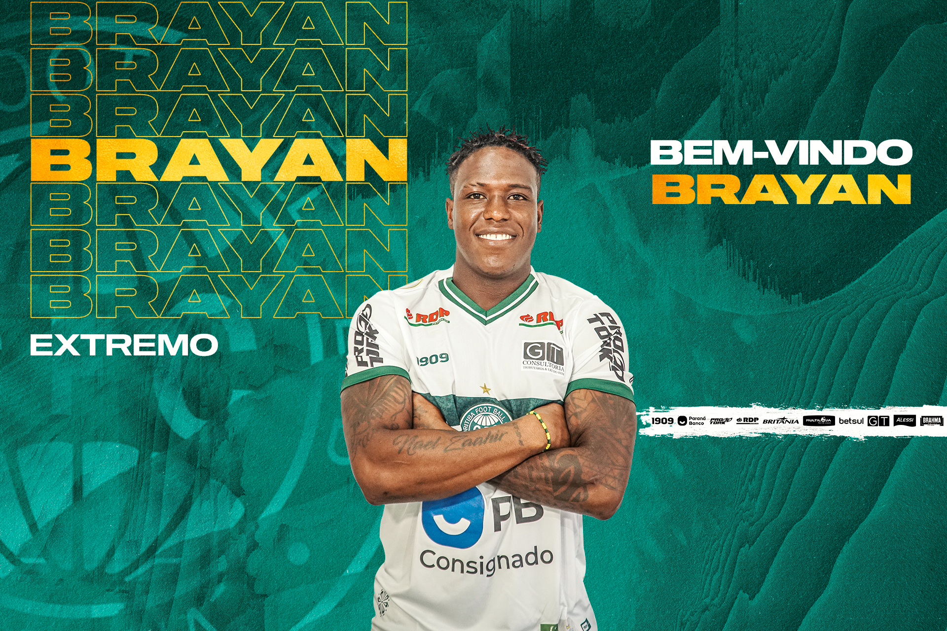 Coritiba apresenta o colombiano Brayan Lucum