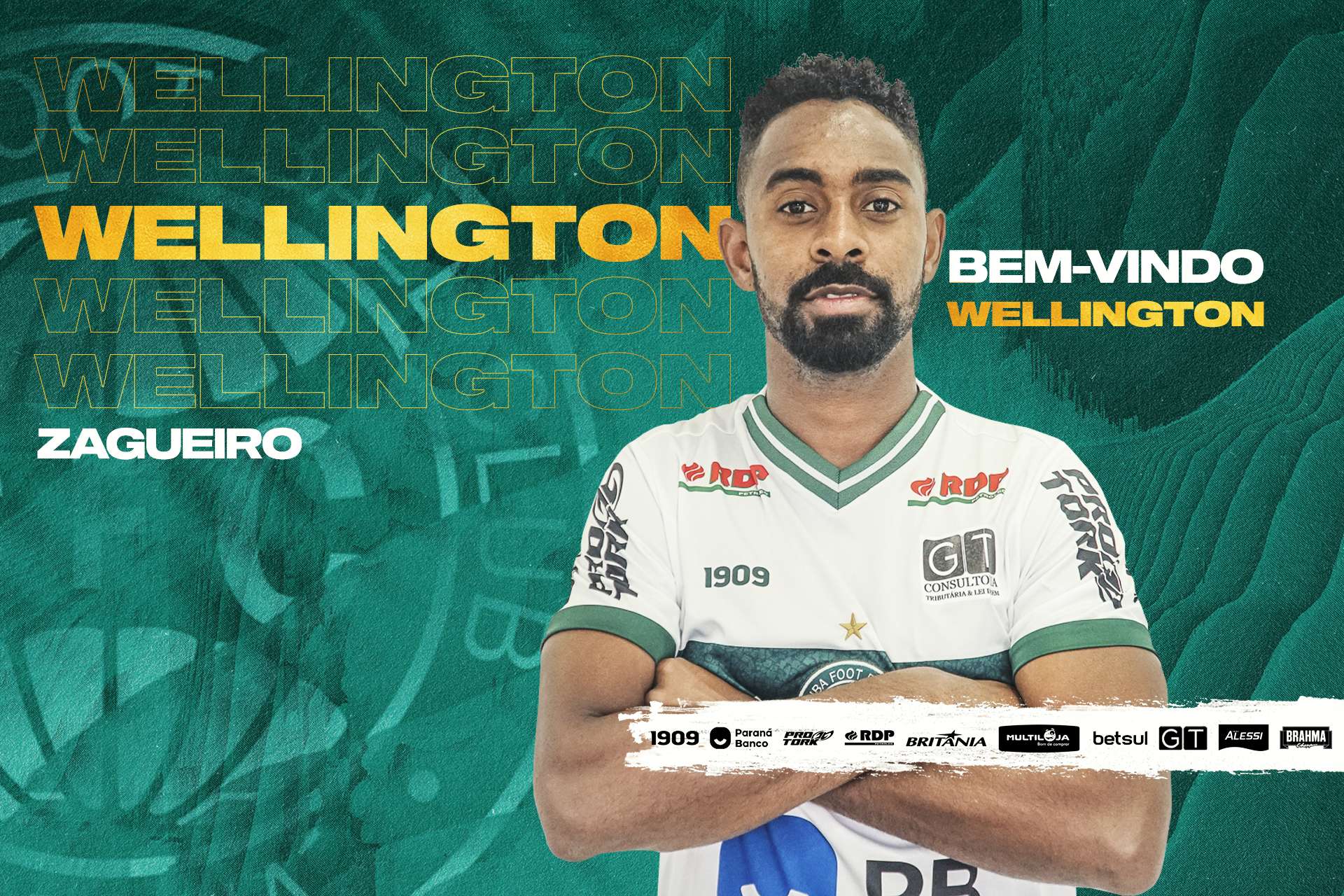 Coritiba contrata Wellington Carvalho