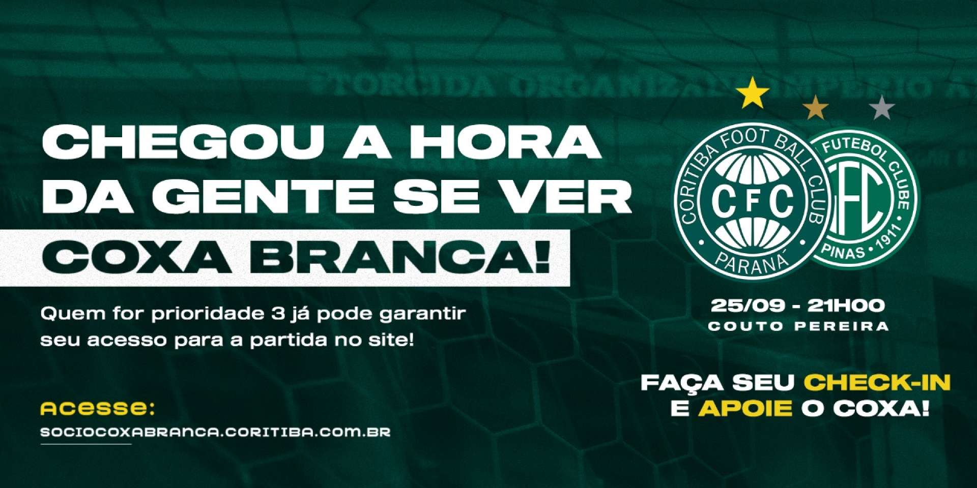 Check-in para scios com prioridade 3