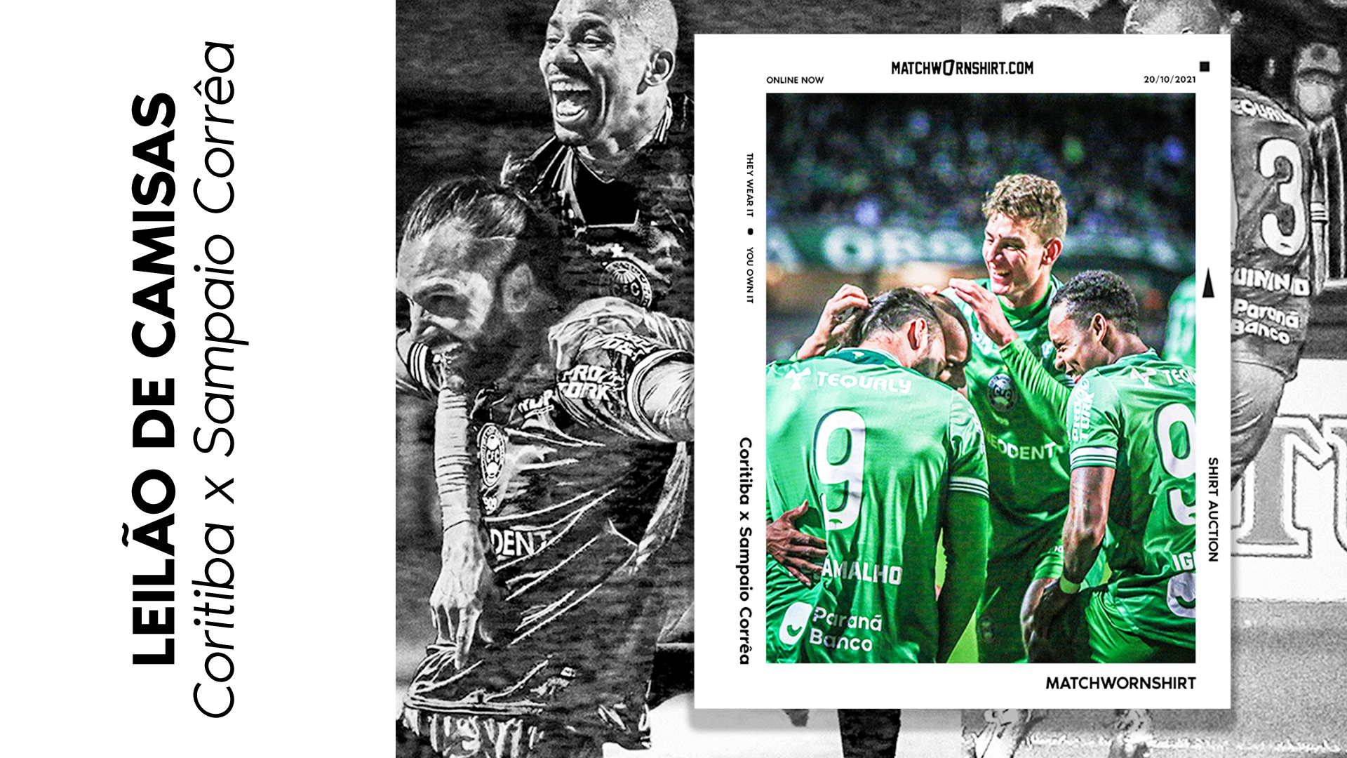 Camisas do Coxa em leilo na MatchWornShirt