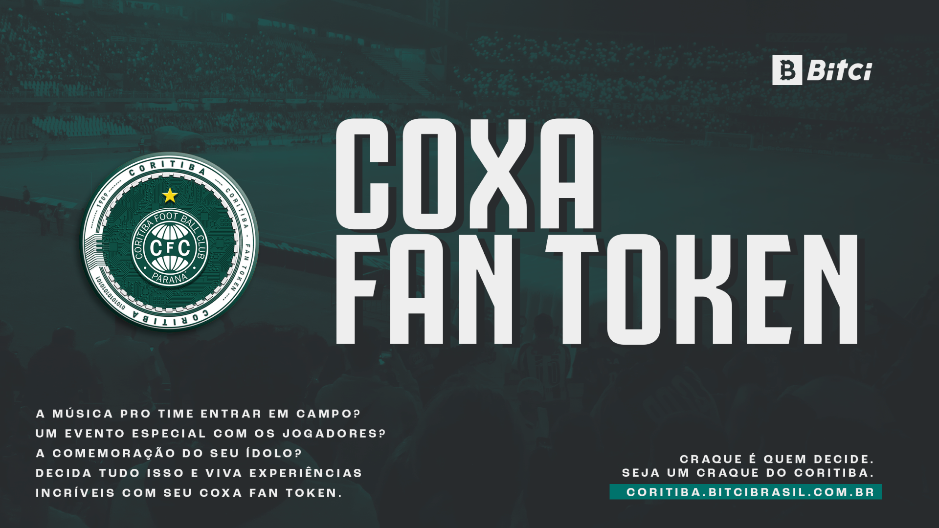 Coritiba e Bitci lanam o Fan Token do Coxa
