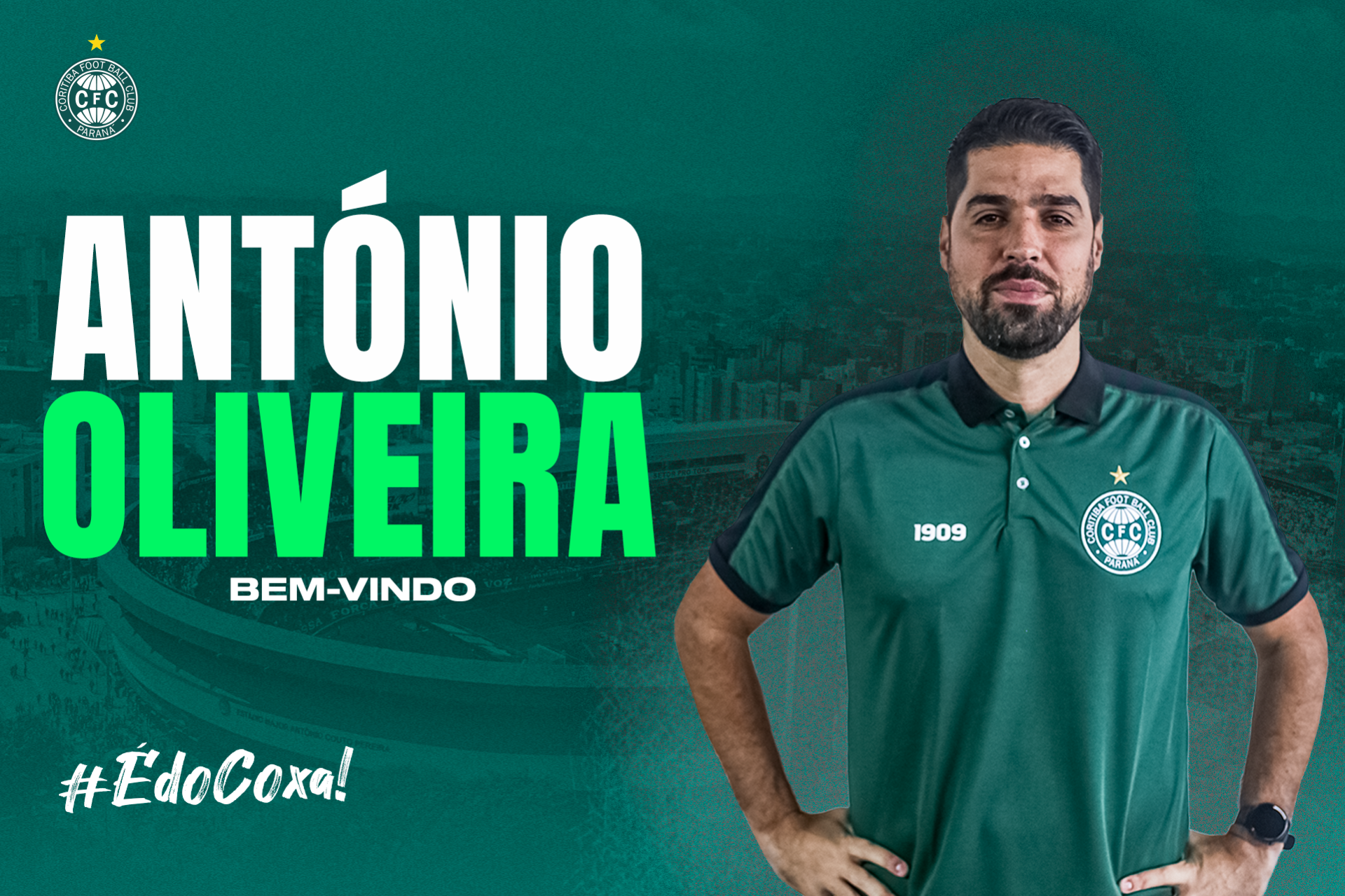Antnio Oliveira  o novo tcnico do Coritiba