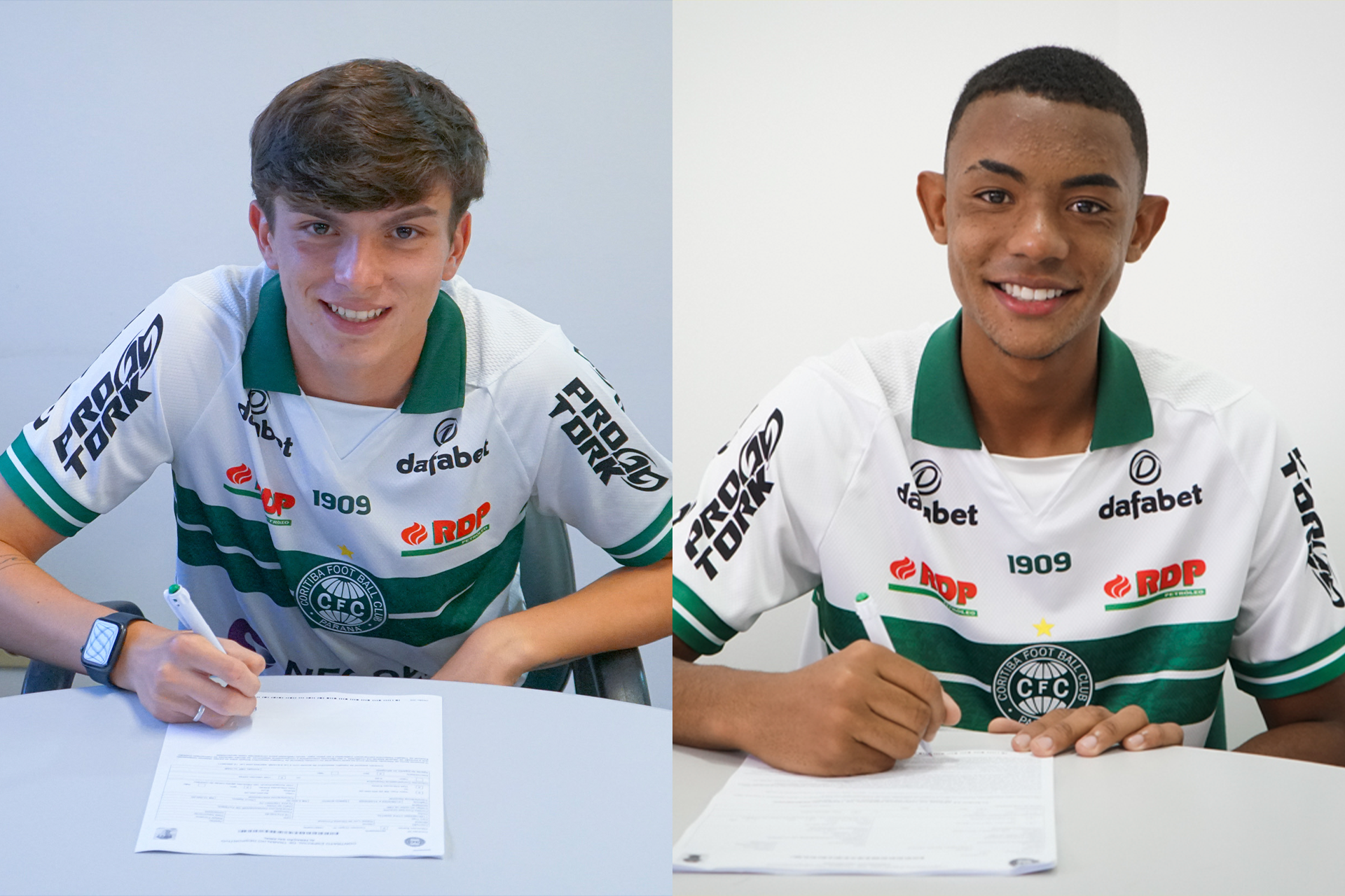Coritiba renova vnculo com atletas da base