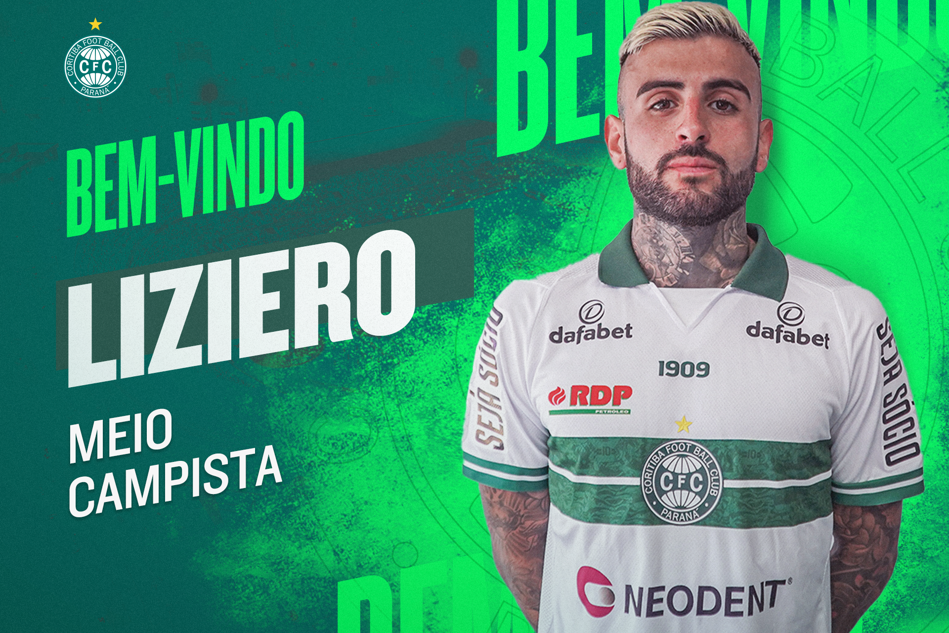 Liziero  o novo reforo do Coritiba