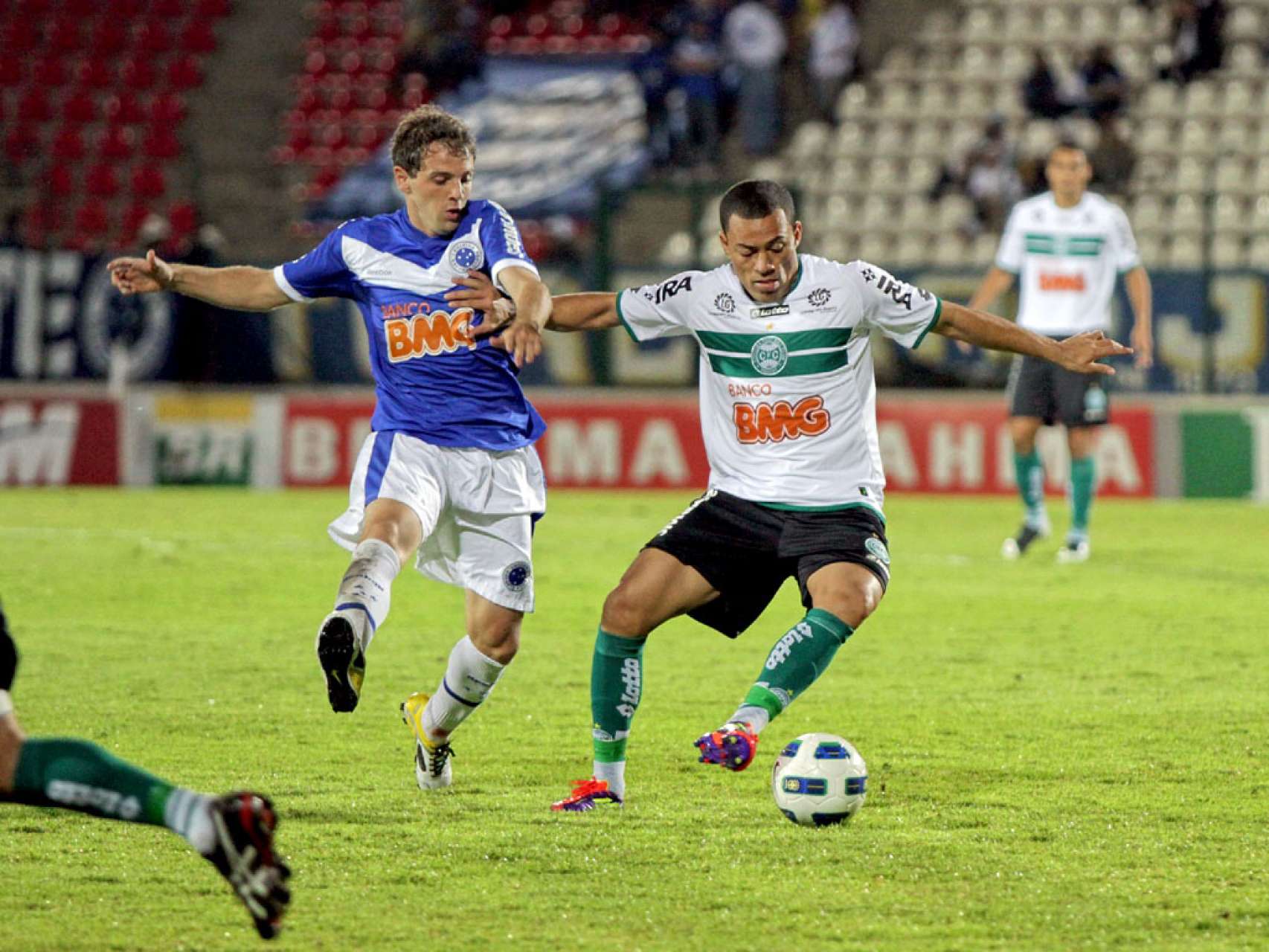 Nmeros entre Coritiba e Cruzeiro