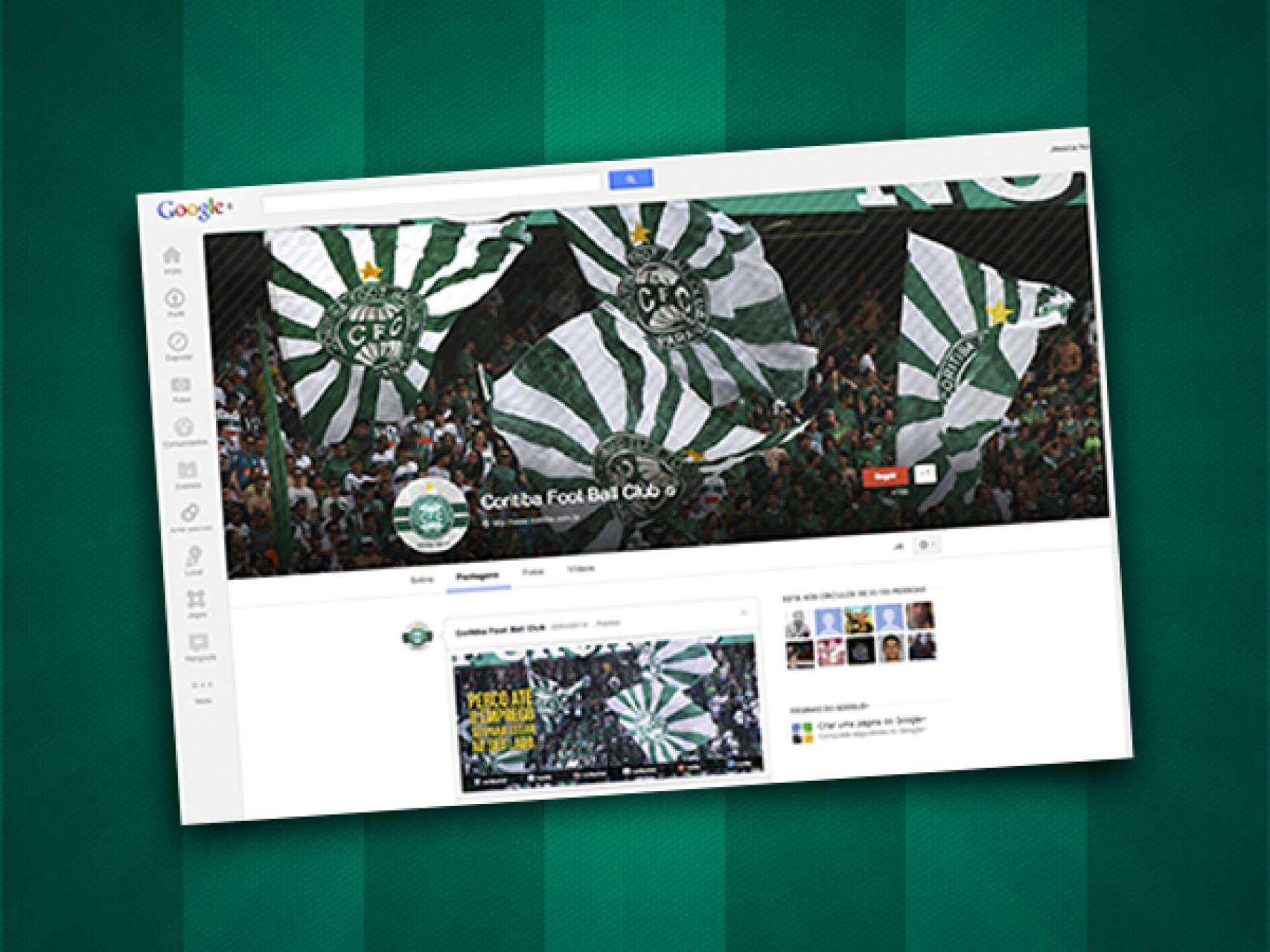 Coxa no Google Plus
