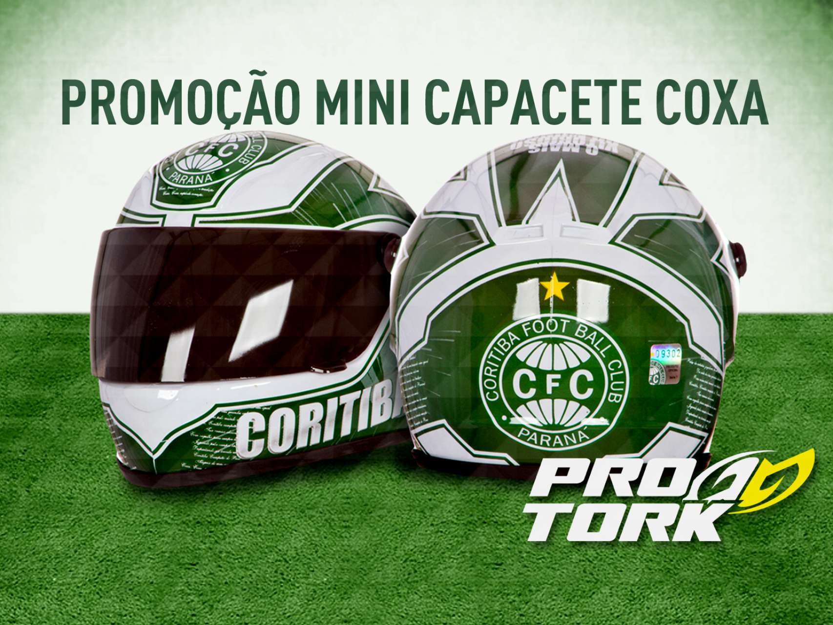 Mini capacete do Coritiba 